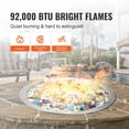 thumbnail image 5 of Dranite 92K BTU Fire Pit Pan - 24 Inch Round Stainless Steel Gas Burner, 5 of 6