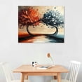thumbnail image 2 of Vivid Separation Separation Vivid Separation Separation Seasons Trees Canvas Print - Autumn & Winter Abstract Art, Falling Leaves, 16x20 inch, Unframed, 2 of 6