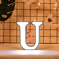 thumbnail image 1 of Xihbxyly Lámpara de Noche Creativa con Letras Led, Luz Blanca Cálida y Suave, Ideal para Decorar Paredes o de Pie, Mesas de Fiesta, Decoración Navideña, Material Abs+Pp, 16-20 Cm, 1 of 7
