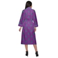thumbnail image 3 of Moomaya Printed Robe For Girls Cotton Bathrobes For Women Wrap Dressing Gown, 3 of 6