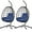 Navy Blue, variant on SYNGAR 2 Piece Hanging Egg Chairs, Swing Chair with Steel Hammock Stand Set, Hammock Chair with Soft Seat Cushion, Multifunctional Hanging Chairs for Outdoor Indoor Bedroom, Navy Blue