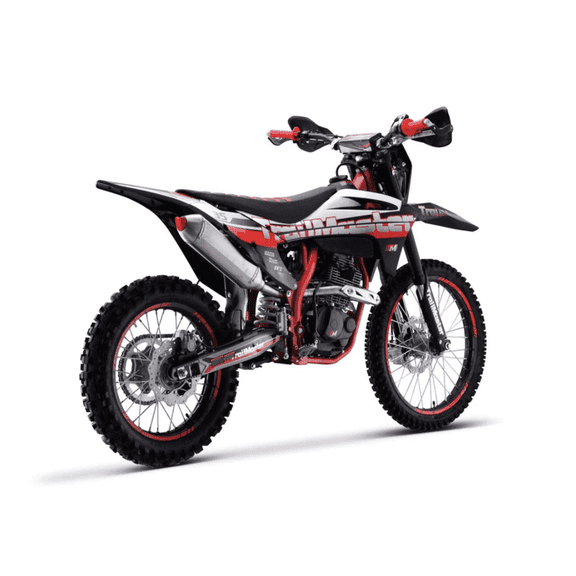 Trailmaster TM35 Dirt Bike, 250cc Engine, 5-Speed Manual, Electric Start, LED Headlight, 21" Front Tire, 36" Seat Height (Red)