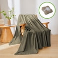 thumbnail image 4 of Clearance Under $5!Yyuenw Fleece Throw Blanket for Couch and Bed, 27x39 inches Summer Soft Fleece Throws, Fuzzy Waffle Textured Blanket, Cozy Warm Lightweight All Season Blanket Throw, 4 of 5