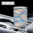 thumbnail image 5 of 11oz Double-Wall Vacuum Insulated Stainless Steel Tumbler with Straws Sports Mugs BPA-Free Peach and Blue Rhombus, 5 of 7