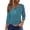Blue, variant on Womens 2026 Spring Going Out Tops Graphic Print Short Sleeve Henley Neck Vacation T Shirts Summer Loose Fit Basic Casual Tees
