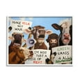 thumbnail image 3 of Stupell Industries Protesting Cows Funny Country Farm Cattle Animal Equality, 30 x 24, Design by Lucia Heffernan, 3 of 5
