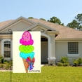 thumbnail image 2 of Amhnf Colorful Ice Cream Cone Garden Flag For Home Outdoor Garden Yard Decor 12x18 inch, 2 of 5