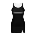 thumbnail image 4 of Fewfanhot Swimsuit for Women Tummy Control Swimsuits Color Block Swimdress Two Piece Bathing Suits, 4 of 5