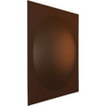 thumbnail image 2 of Ekena Millwork 19 5/8"W x 19 5/8"H Sloane EnduraWall Decorative 3D Wall Panel, Universal Aged Metallic Rust (Covers 2.67 Sq. Ft.), 2 of 6