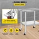 thumbnail image 4 of VEVOR Stainless Steel Work Table with Wheels 24 x 30 Prep Table with casters Heavy Duty Work Table for Commercial Kitchen Restaurant Business (24 x 30 x 32 Inch) VEVOR 24 x 30 x 32 Inch mesa de trabajo con cuatro ruedas, 4 of 7