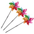 thumbnail image 4 of Miangastore 3Pcs Courtyard Windmills Assorted Color Plastic Garden Ornament, 4 of 8