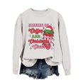 thumbnail image 1 of WEAIXIMIUNG Sweat-Shirt Élégant pour Femmes, Léger, Imprimé Lettres, Manches Longues, 1 of 4