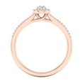 thumbnail image 4 of Imperial 1/4 Ct TDW Round Diamond Halo Engagement Ring in 10K Rose Gold (H-I, I2), 4 of 4