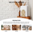 thumbnail image 7 of Pofeuu Groovy Hippie Flower Mushrooms Print Large Bookend Hold Heavy Books- Wood Bookends for Heavy Books Heavy Duty Book Ends Wood Bookends for Office Desk Non-Skid, 7 of 7