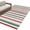 Red, variant on Red Green Blue Striped Area Rugs 4'x6', Washable Small Throw Rugs for Office Bathroom, Modern Farmhouse Stripes Indoor Outdoor Rug Non-Slip Low Pile Carpet Runner Reversible Floor Mats