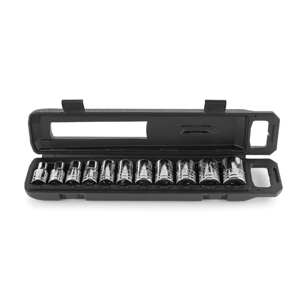 HART 11Piece 1/2inch Standard Socket Set, Standard SAE Sockets