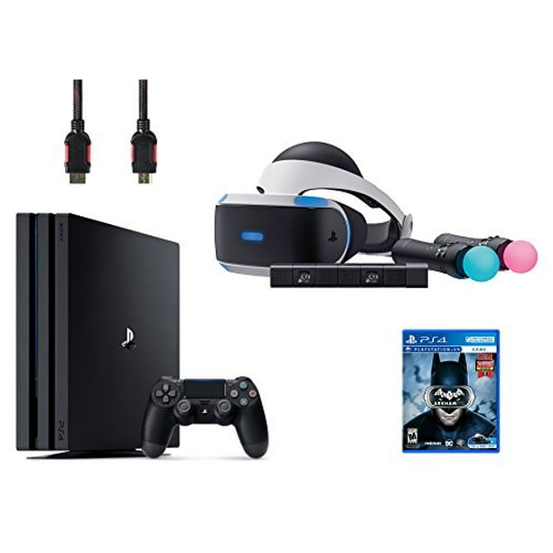 PlayStation VR Start Bundle 5 Headset,Move Controller,PlayStation Camera Motion Sensor,PlayStation 4 Pro 1TB,VR Disc Arkham - Walmart.com