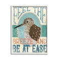 thumbnail image 4 of Stupell Industries Feel Breeze Be Ease Nautical Phrase Sandpiper Bird, 16 x 20, Design by Veronique Charron, 4 of 5