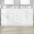thumbnail image 3 of Ove Decors Bailey 60 W x 22" D Freestanding Bathroom Vanity with Double Sink, Pure White, 3 of 24