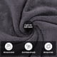 thumbnail image 4 of Juego de toallas de baño MOONQUEEN de microfibra de secado rápido, paquete de 2, color gris, 4 of 7