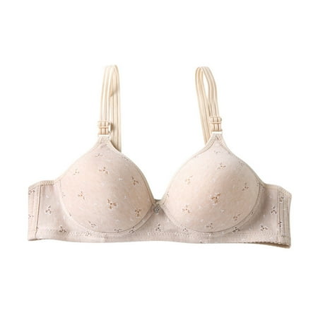 Clearance!Uooqdmx Bras for Women Push Up Bra Front Closure Sports Bras Beauty Back Full Coverage Comfor Easy Close Bra Front Buckle Corset Comfortable Bras for Women Beige M