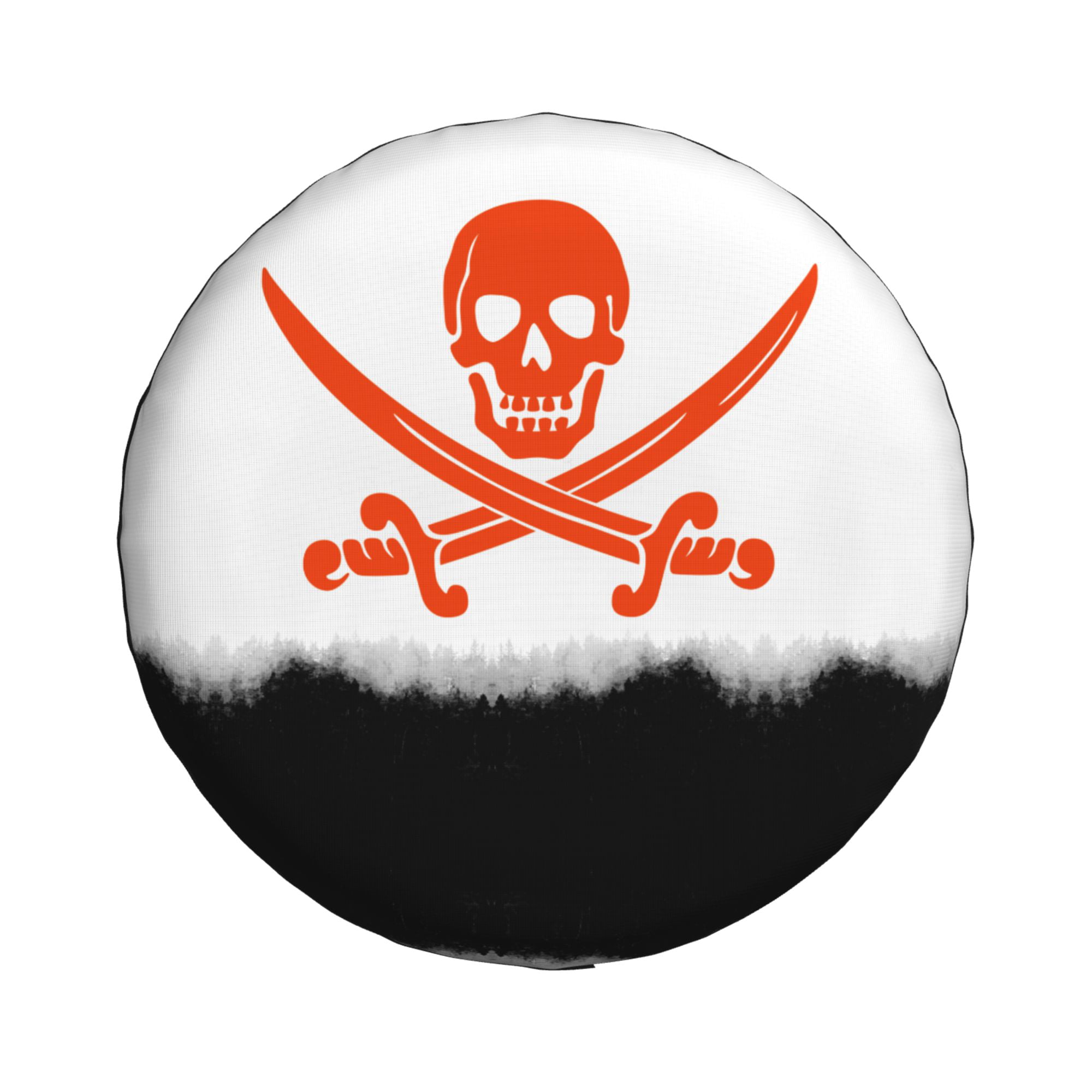 XMXY Pirate Skull Bone Spare Tire Cover，Universal Waterproof Cover for Jeep  RV Tire Wheel Protection 15 inch