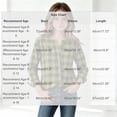 thumbnail image 4 of OGLCCG Girls Plaid Button Down Shirts Crewneck Long Sleeve Gingham Tops Kids School Uniform Dress Shirts(Yellow,14-16 Years), 4 of 5