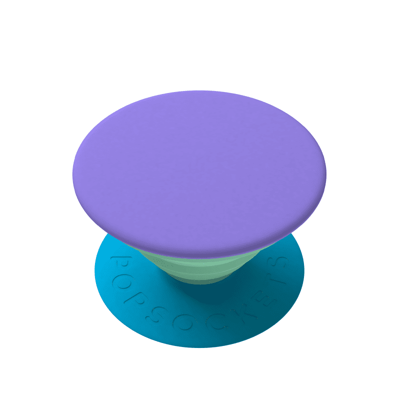 PopSockets PopGrip with Swappable Top for Phones Colorblock Amethyst Purple