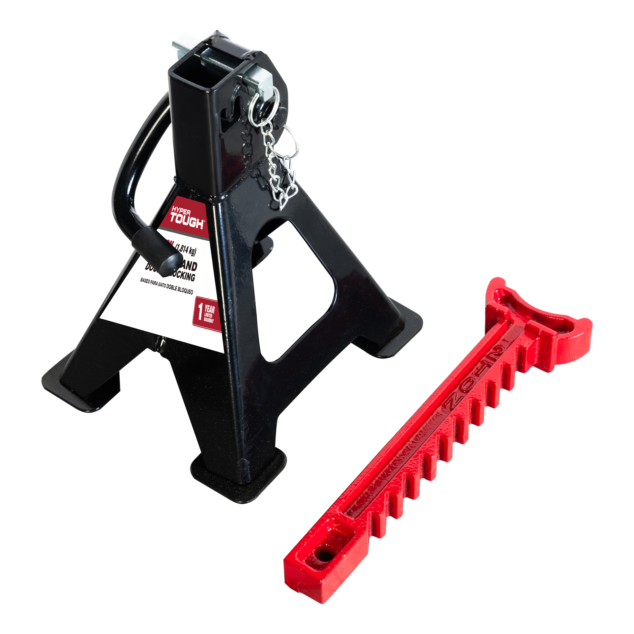 Hyper Tough T42001C 2 Ton Steel Jack Stands, Black, 1 Pair