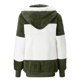 thumbnail image 3 of Gibobby Chamarras para mujer, Moda Mujer Invierno Abrigo de Felpa Empalme con Capucha Manga Larga Bolsillo con Cremallera cálida Chaqueta Suave(AG,M), 3 of 5