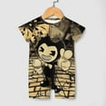 thumbnail image 4 of Bendy And The Ink Machine Baby Boy Girl Short Sleeve Romper Clothing Set Print Cartoon Baby Summer One Piece Jumpsuit, 4 of 8