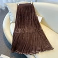 thumbnail image 2 of asdoklhq Skirts for Women Tennis Skirts A-Frame Skirt Pleated Skirts Ladies'spring and Summer Casual Velvet A-line Pleated Skirt Coffee Free Size, 2 of 5
