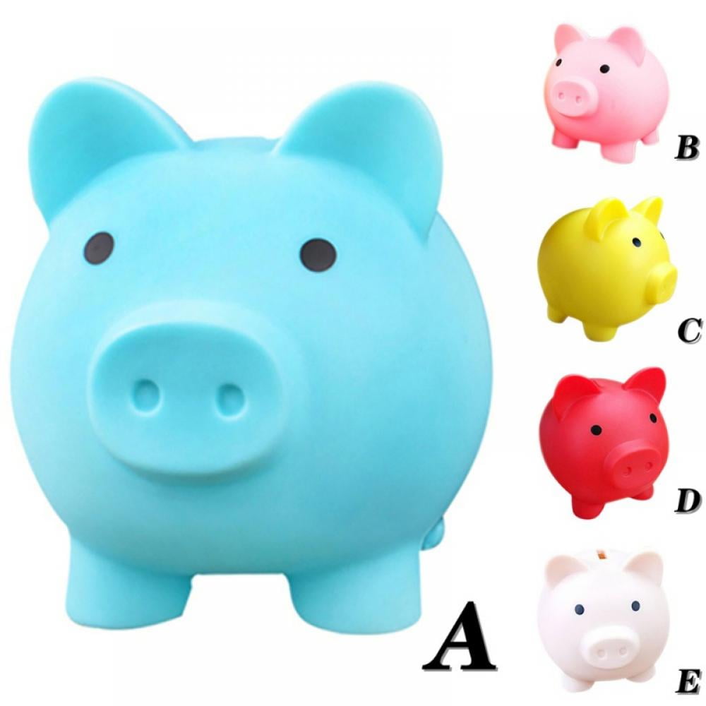 Cute Piggy Bank, Coin Bank for Boys and Girls, Children's Plastic  Shatterproof Money Bank，Children's Toy Gift Savings Jar (Pk)