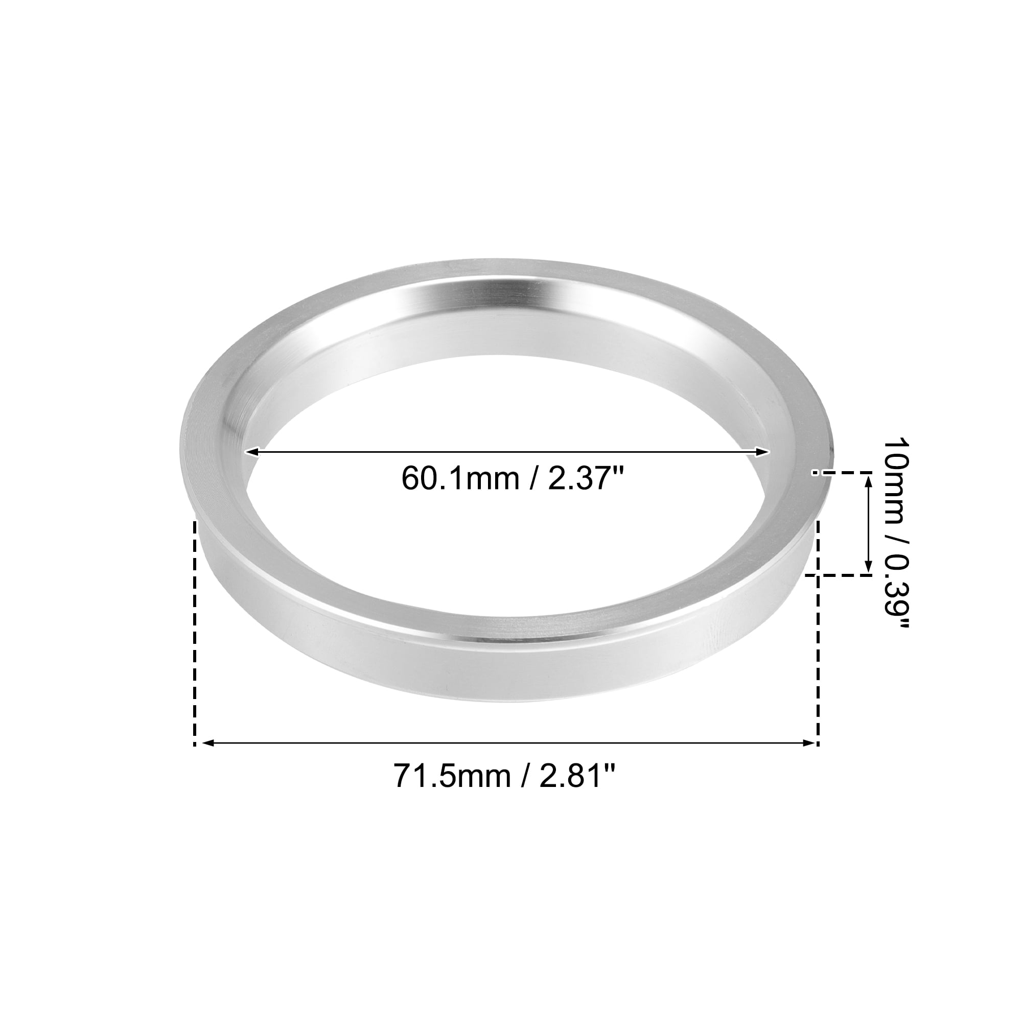 Unique Bargains 2Pcs Car Hub Centric Rings Wheel Bore Center Spacer OD 71.5mm to ID 60.1mm
