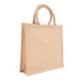 thumbnail image 1 of Set de 2 Bolsas de Yute Mayan con Asas de Algodón | Bolsas Tote Bag con Interior Plastificado | Bolsa de Playa |Ideal para Compras y como Regalo | 100% Reutilizable | 30 x 30 x 10 cm, 1 of 6