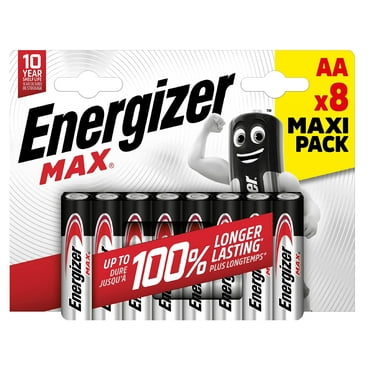 Energizer MAX Alkaline AA Batteries, 8 each