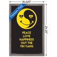thumbnail image 3 of Peace Love Happy Wall Poster, 14.725" x 22.375", Framed, 3 of 5