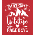 thumbnail image 2 of Novatee Womens Support Wildlife Raise Boys Nature Boy Mom Of Boys T-Shirt - Mothers Day T-Shirt, 2 of 6