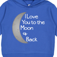 thumbnail image 3 of Inktastic I Love You to the Moon & Back. Toddler Hoodie, 3 of 4