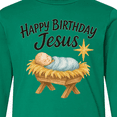 thumbnail image 4 of Inktastic Happy Birthday Jesus Nativity Christmas Long Sleeve Youth T-Shirt, 4 of 5