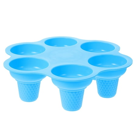 

TOYMYTOY Silicone Ice Cream Cone Mold 6-hole Ice Cream Making Mold Household Popsicle Mold