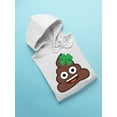 thumbnail image 3 of Lucky Poo Emoji - Fun Clover Charm Design Men's Hoodie, 3 of 4
