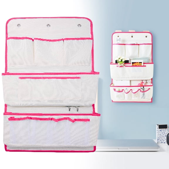 Wall Mounted Storage Bags,Over Door Storage Organizer, Multi-Pocket Hanging Organizer with Mesh Pockets, Wall Mount Storage Bags,( 3-Tier*3PACK)