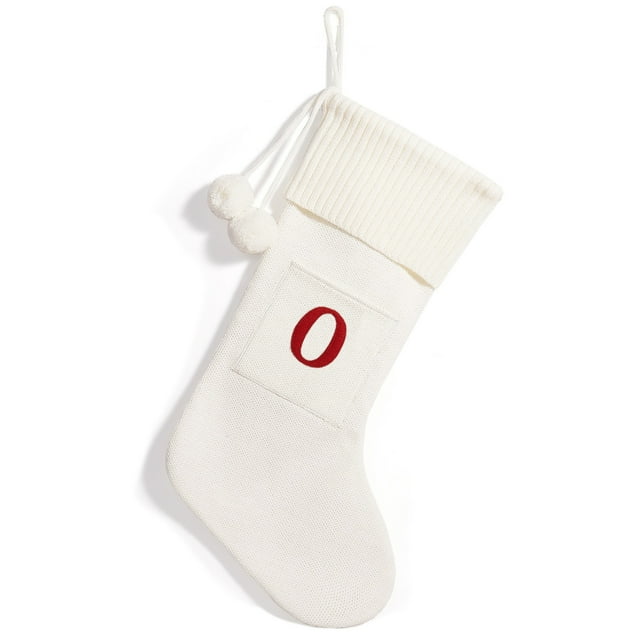 Maoww Knitting Pendant Decorations For Christmas Tree Unique Tree Trin Kets Christmas Alphabet Knitting white O