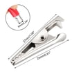 thumbnail image 4 of Uxcell 27mm Long Insulating Alligator Clip Crocodile Clamp Test Probe 100 Pack, 4 of 5