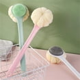 thumbnail image 3 of OAVQHLG3B Loofah Back Scrubber Long Handle Shower Body Brush with Soft Mesh Sponge for Women Skin Exfoliating Bath, Massage, 3 of 5