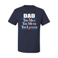 thumbnail image 2 of Wild Bobby,Dad The Man The Myth The Legend Best Daddy Father Gift, Father's Day, Men Graphic Tees, Navy, Small, 2 of 3