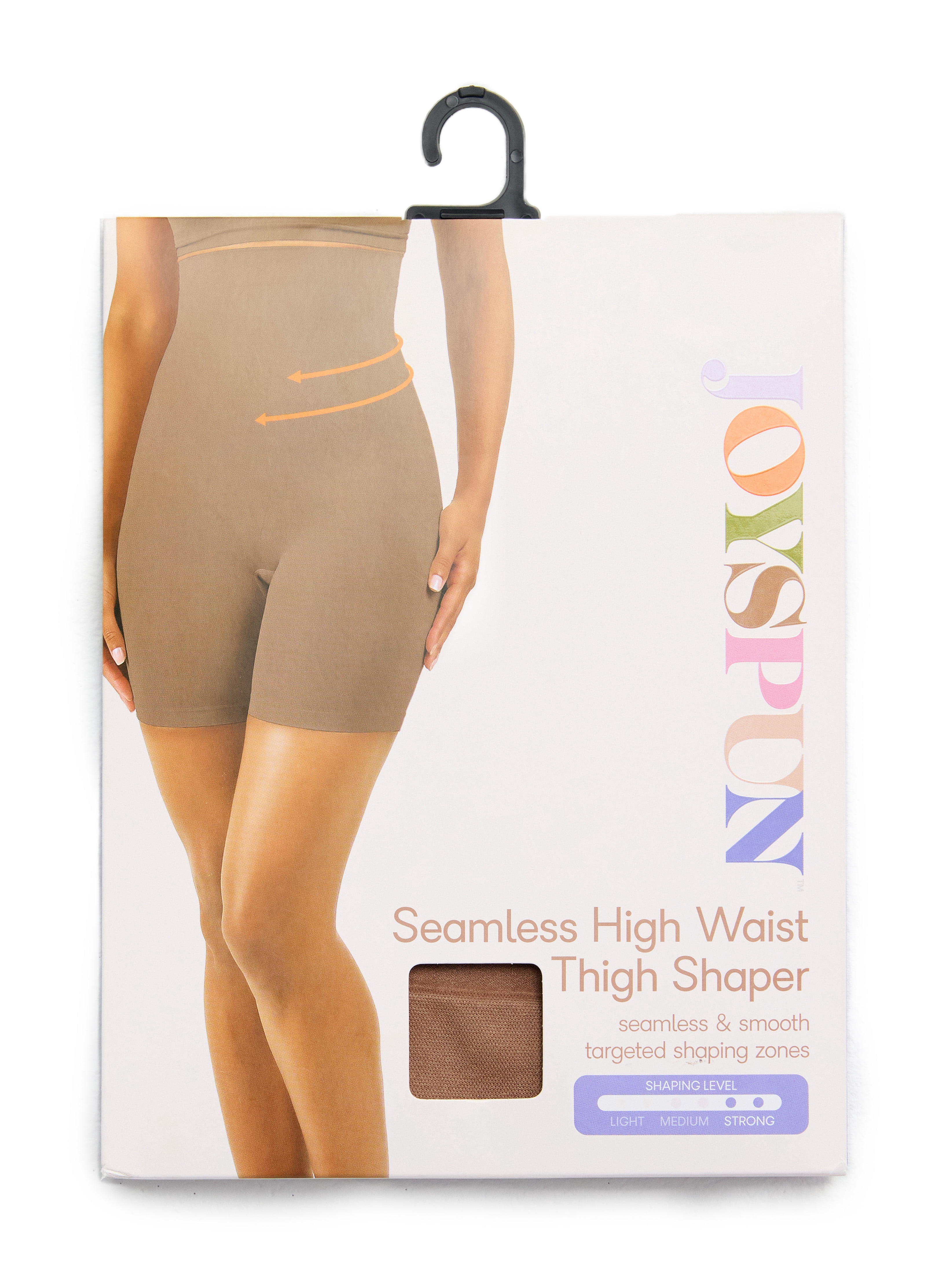 Joyspun Women’s Seamless Sculpting High Waisted Thigh Shaper, Sizes S-XXXL