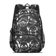 thumbnail image 2 of Cartoon Pug Dog Backpack for School,Cute School Bag,Schoolbag with Adjustable Shoulder Straps & Padded Back,16.9 Inch, 2 of 5