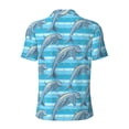 thumbnail image 4 of Rocae Dolphin for Men's Short Sleeve Polo Shirt, Quick Drying Performance Moisture Wicking Sports Men's Golf Shirt Small, 4 of 9